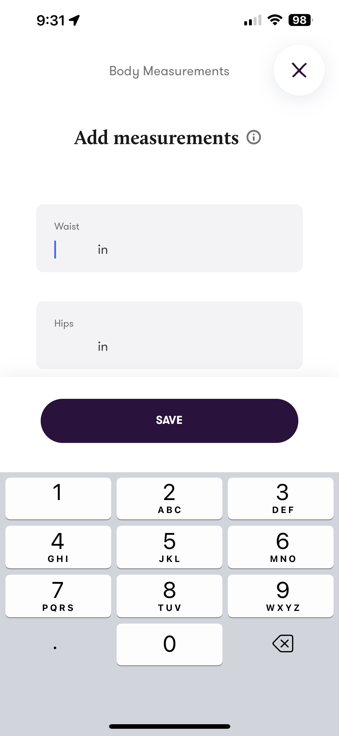 How to take your measurements – Mywony